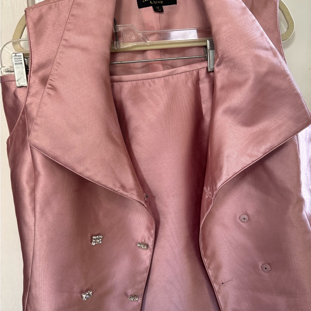 Luxe Blush Pink Sleeveless Vest